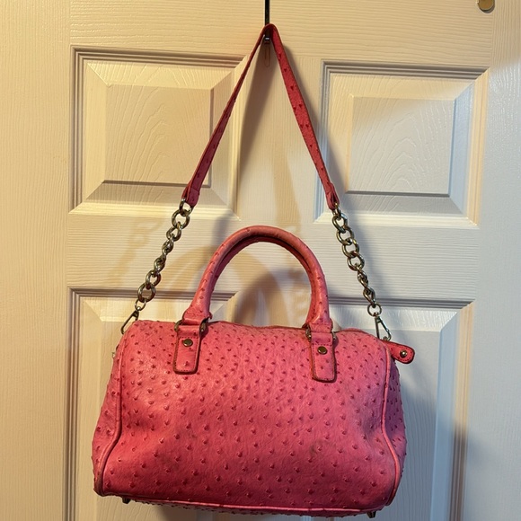 Vintage Leather Pink Shoulder bag - Picture 2 of 7